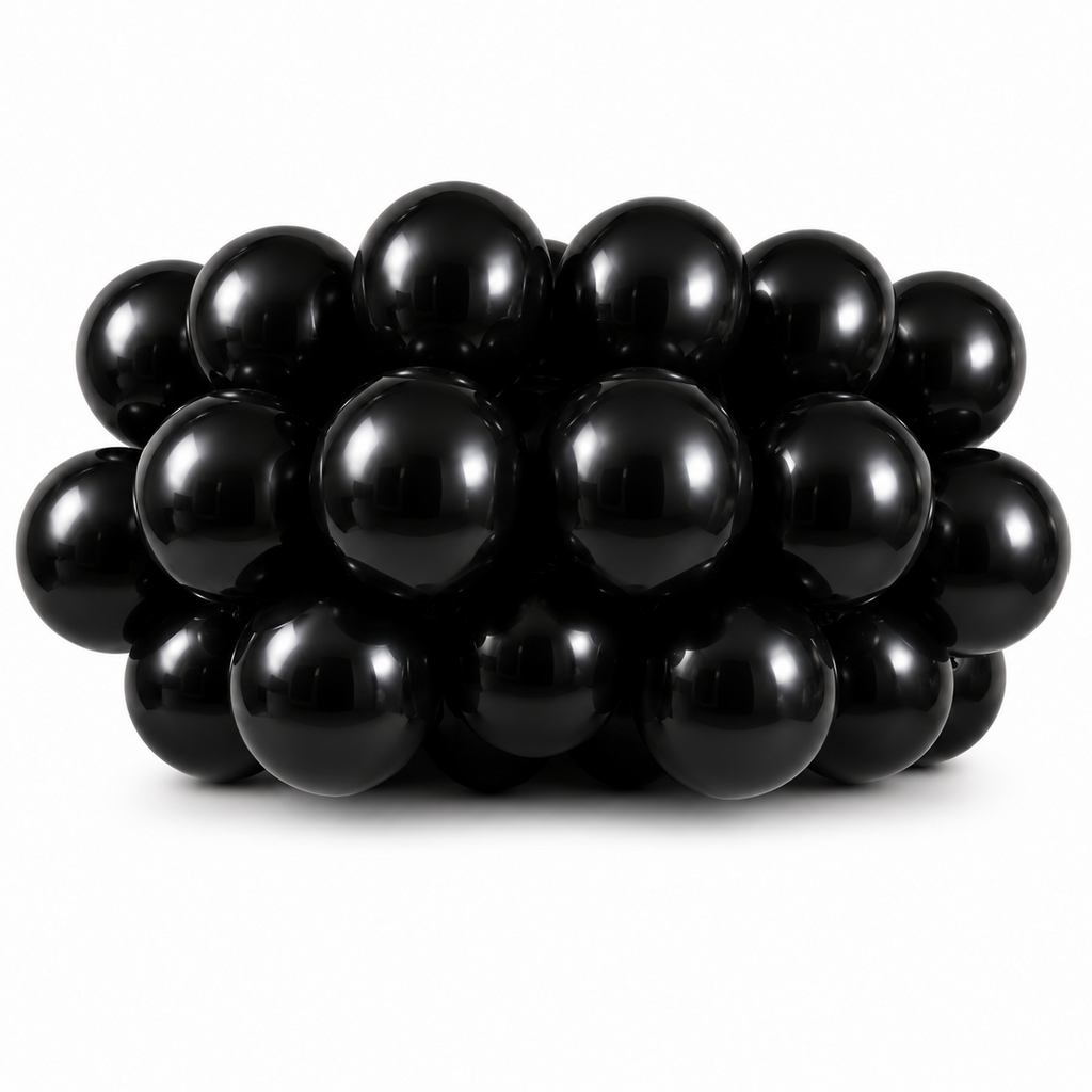 Black Latex Balloons for Gothic Halloween Birthday Party Decorations